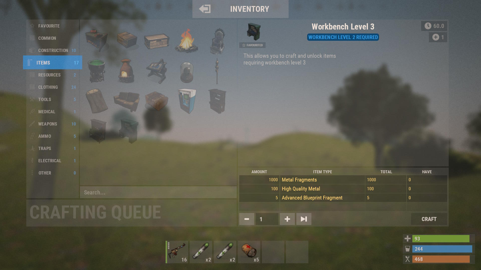 GRust — Explore, Build and Survive